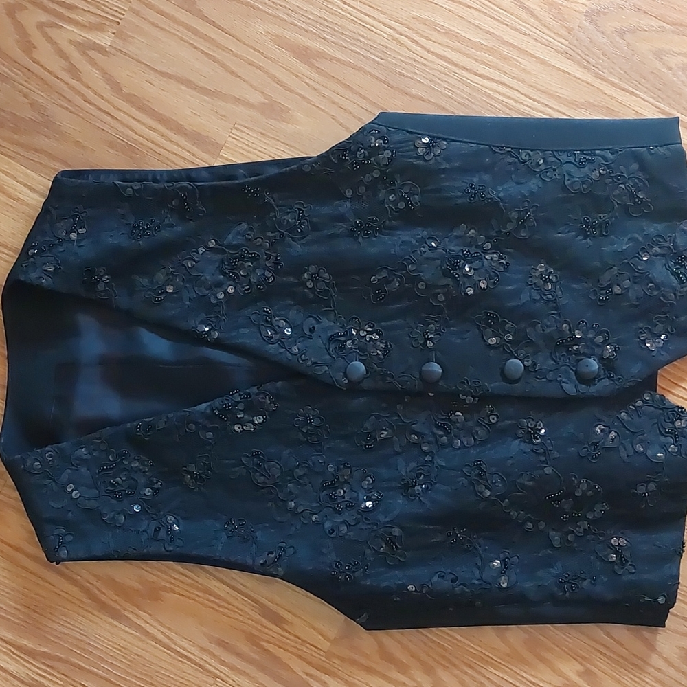 Man in Wool Waistcoat,  Embellished, Sz 42